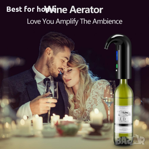 Професионален смарт аератор за вино Joqineer, снимка 5 - Други - 44750845