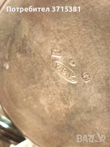 Посребрен комплект, снимка 2 - Други ценни предмети - 52162384