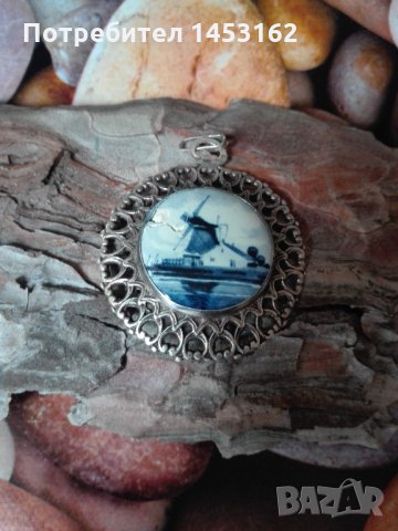 Сребърен уникален пендатив