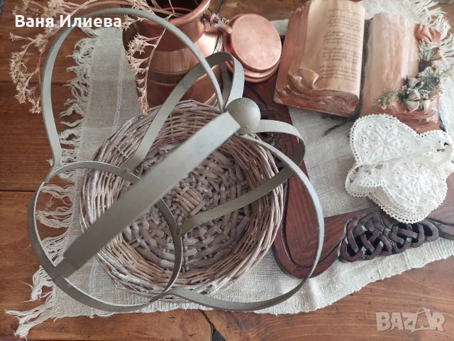 Прекрасна винтидж украса , снимка 2 - Декорация за дома - 56379459