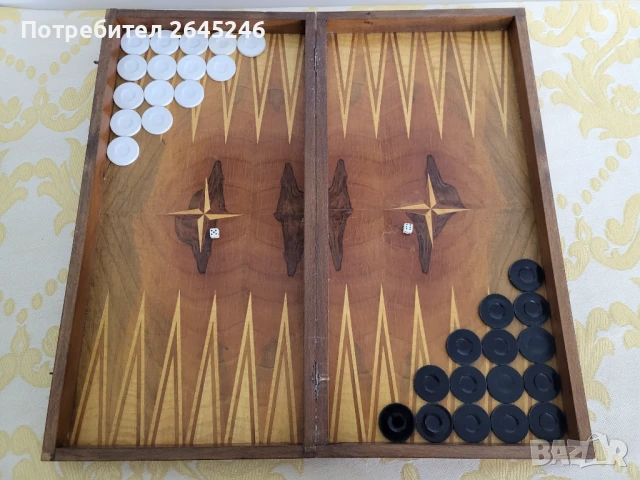 #7 Стар дървен соц шах с табла , снимка 4 - Шах и табла - 50988687