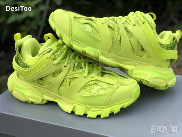 Balenciaga Track Sneaker "Neon Yellow" , снимка 5 - Маратонки - 54362207