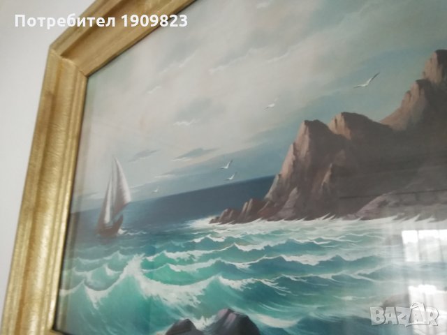 Майсторска морска картина, снимка 2 - Картини - 29569493