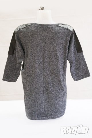 Дамска блуза от памук в тъмносив меланж Urban Classics - L, снимка 2 - Блузи с дълъг ръкав и пуловери - 42803429