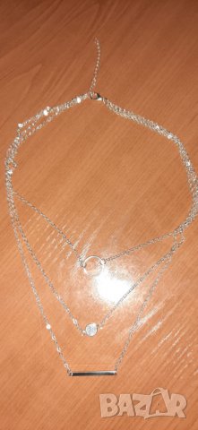 Тройно колие Троен чокър Чокер , снимка 3 - Колиета, медальони, синджири - 34971703