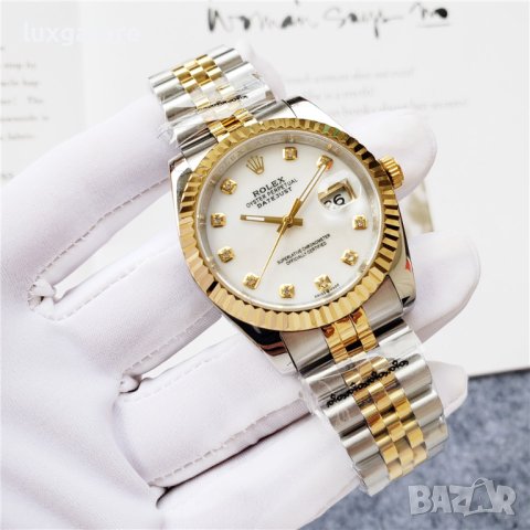 Дамски часовник Rolex Lady-Datejust Gold/White с автоматичен механизъм, снимка 3 - Дамски - 42744525