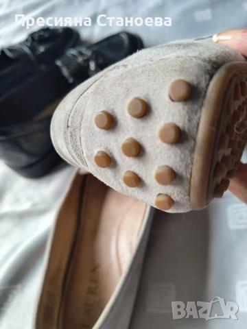 Лоуфъри Zara черни лачени , Lauren Ralph Lauren мокасини , снимка 13 - Дамски ежедневни обувки - 52042080