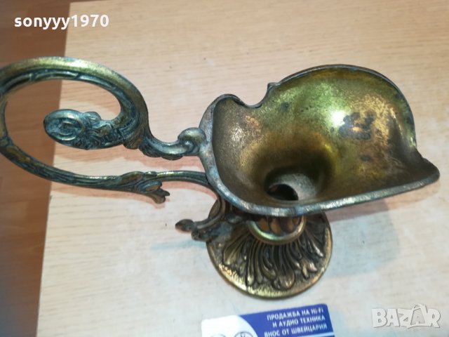 кана-горна част-мед/месинг-19х19х9см-внос холандия, снимка 7 - Колекции - 30474536