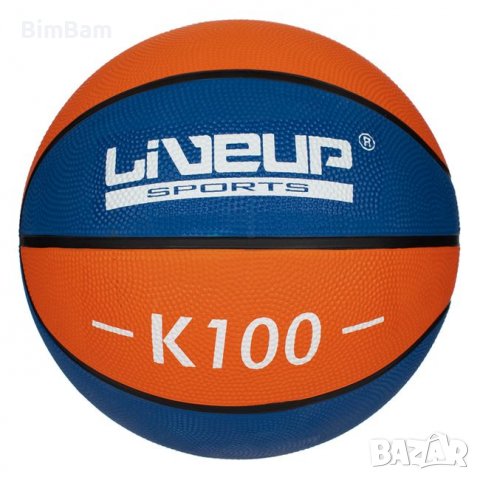 Промоция -40% отстъпка ! Стандартна баскетболна топка LIVEUP K100 Blue Orange ​No.7