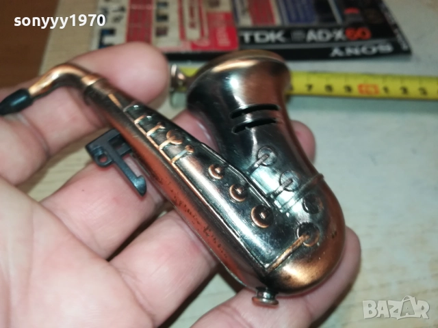 САКСОФОН-ЗАПАЛКА ЗА КОЛЕКЦИЯ 2508251904, снимка 3 - Антикварни и старинни предмети - 51487147