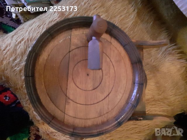 Старо БГ буре на въртяща се стойка, снимка 7 - Декорация за дома - 38115198