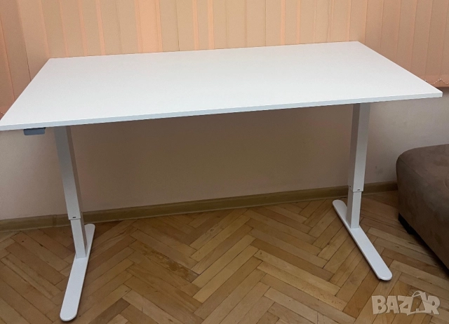 Бюро с регулируема височина SVANEKE 60х120 бяло, снимка 2 - Бюра - 52807712