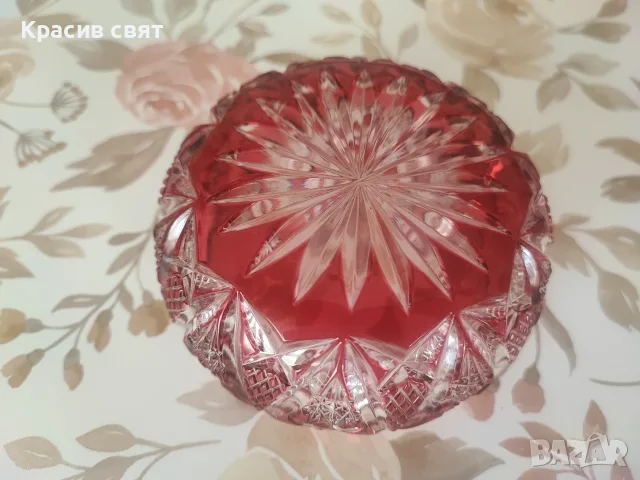 Бонбониера чешки кристал, снимка 4 - Декорация за дома - 55934297