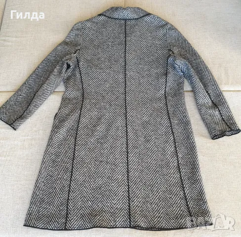 Faber палто 100% вълна L / XL, снимка 8 - Палта, манта - 47413892