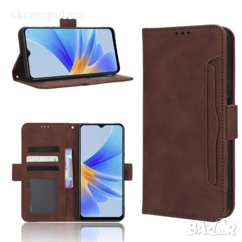 OPPO A17 Magnetic Wallet Калъф и Протектор, снимка 4 - Калъфи, кейсове - 50784087