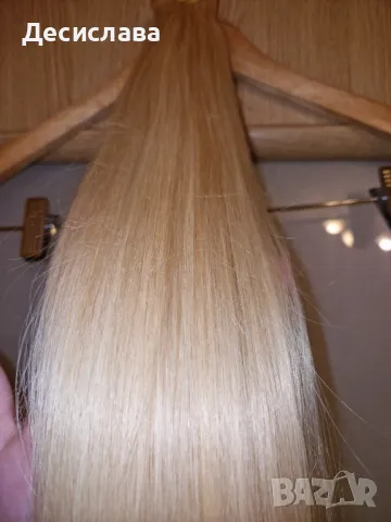 Естествена коса ЛУКС 75 СМ, снимка 4 - Аксесоари за коса - 48147742