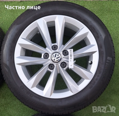 Продавам 4бр 16-ки джанти с летни гуми за Фолксваген Пасат, Голф 5,6,7,8, Туран , снимка 2 - Гуми и джанти - 54233550