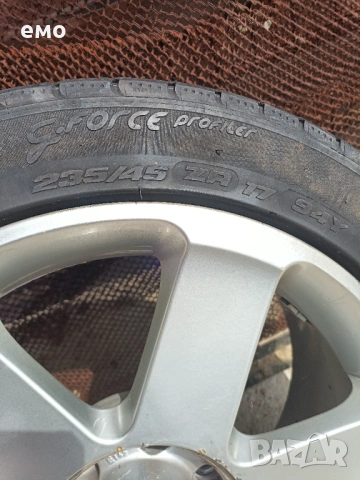 Резервна джанта 17 цола от Ауди А4 Б6, S- line Авант, гума 235/45/17- подарък., снимка 2 - Гуми и джанти - 54205679