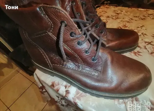 Нови Мъжки Зимни Боти Изцяло от Естествена Кожа 43 , снимка 7 - Мъжки боти - 49053418