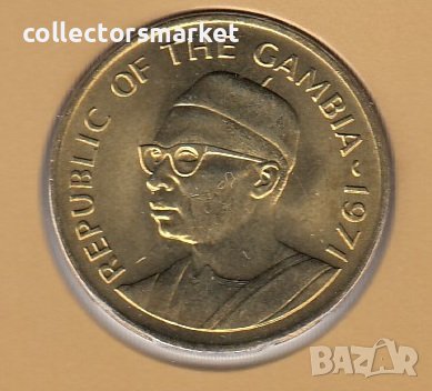 10 бутут 1971, Гамбия, снимка 2 - Нумизматика и бонистика - 38706262