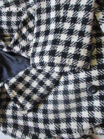 Дамско черно палто ЕКО кожа/косъм/, снимка 17 - Палта, манта - 34857173