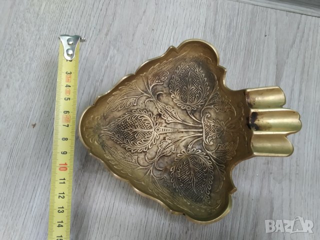 бароков пепелник,месинг, снимка 3 - Други ценни предмети - 40133049