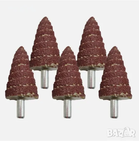 Шлайфгрифер с шкурка 5 бр. Ф26 х 6мм P80, снимка 1