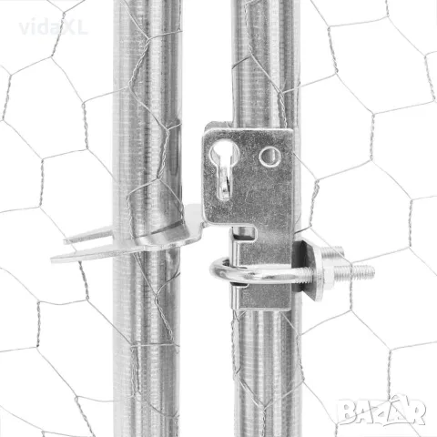 vidaXL Открита кучешка колиба с бягаща пътека 5x3x1,9 m, снимка 7 - За кучета - 56147016