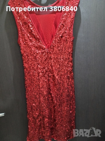 Рокля за празниците с пайети , снимка 5 - Рокли - 52540438