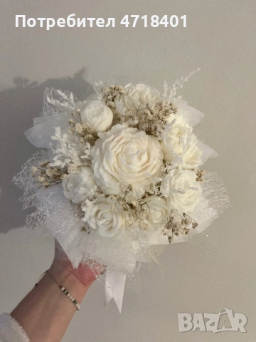 Букети в кутия от соев восък, снимка 10 - Подаръци за жени - 53215882