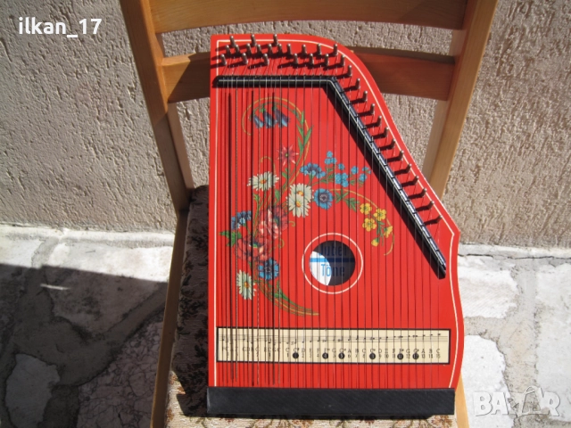 Винтидж струнен инструмент от ГДР 1973 мандолина, цитра, чинели, гусли, китара Внос Germany Ново!, снимка 3 - Аудиосистеми - 51823573