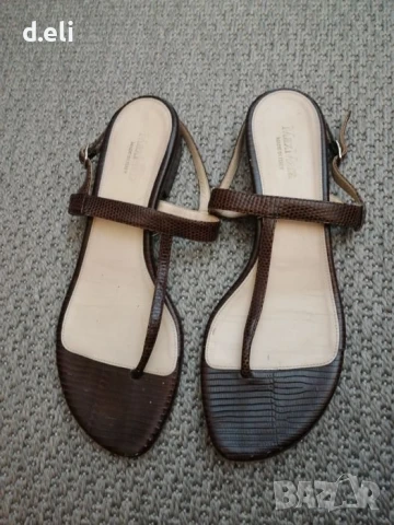 Max Mara Original Size 39 100% Кожа Стелка фит зона 24.5 см.