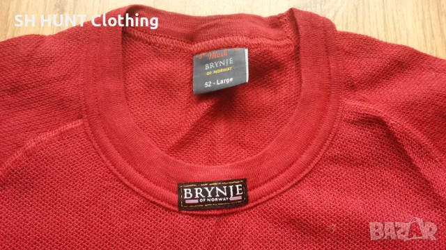 BRYNJE of NORWAY 80% Merino Wool Thermo T-Shirt размер 52 / L термо тениска 80% Мерино Вълна - 1124, снимка 5 - Тениски - 50128464