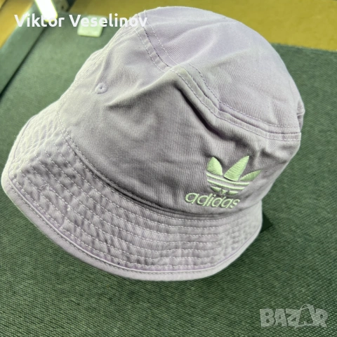 Adidas Шапка Идиотка Лилава One Size Bucket Hat Trefoil, снимка 2 - Шапки - 53906286