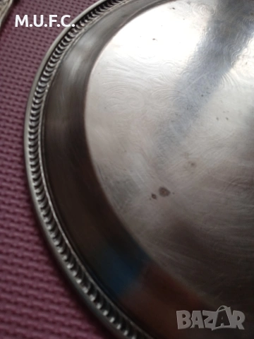 Сребърен поднос F.P.Rogers.1920., снимка 6 - Антикварни и старинни предмети - 53303024