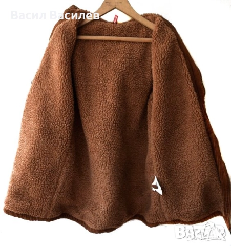 Divided H&M дамско яке с качулка кафяво джинсово, снимка 3 - Якета - 51932081