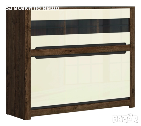 Скрин RUSO KOM3W3D корпус дъб април/фронт перлен лак Код P1809