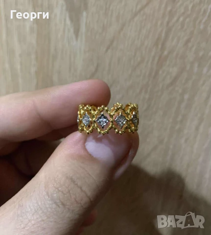 Buccellati пръстен с мойсанити , снимка 1