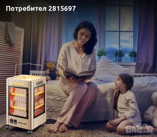 Електрически 5-странен нагревател за външно и вътрешно ползване + Грил, снимка 4 - Отоплителни печки - 48053299