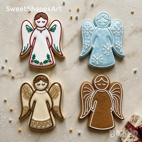 Резец и щампа за сладки – Ангелска фигура, снимка 7 - Форми - 55850984