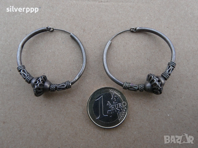  Сребърни обеци - 1 