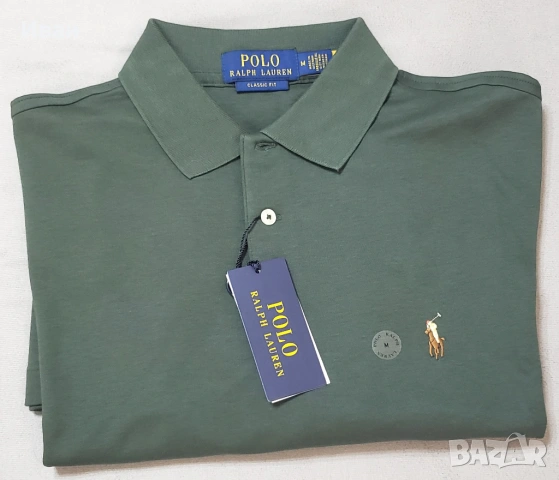 Нова оригинална фланелка Polo Ralph Lauren classic fit - размер L, M - 100% памук, снимка 7 - Тениски - 54079707