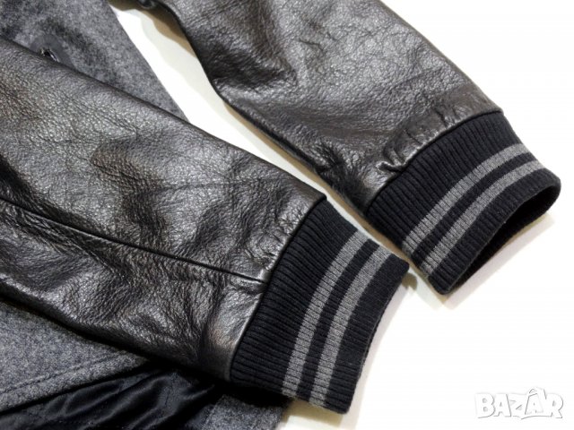 НОВО и НАМАЛЕНО! Nike WOOL LEATHER Jacket Дамско Яке Вълна + Естествена Кожа Размер М, снимка 17 - Якета - 35172033