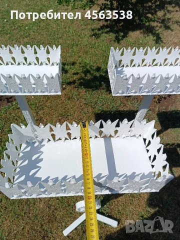 Цветарник метален, снимка 10 - Други - 51354356