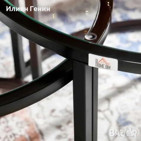 Комплект от 2 странични масички/масички за кафе HOMCOM, снимка 3 - Маси - 53931775