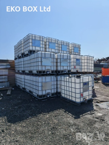 ПРОМО1000л/1т/1м3/IBC бидон/контейнер/резервоар с решетка-ЧИСТО НОВИ-160 €! Доставка в цяла България