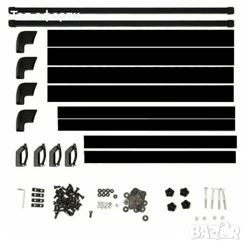 Багажник за покрив 512 (140 х 100 см) - Черен, снимка 3 - Аксесоари и консумативи - 48768155