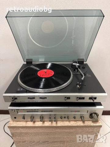 🔈Ретро аудио сет ITT  - усилвател 8040 + Грамофон 8012 - direct drive🔈, снимка 4 - Аудиосистеми - 53936218