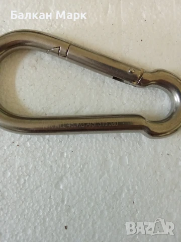 висококачествени карабинери 120мм, от неръждаема стомана AISI 316 (морски клас