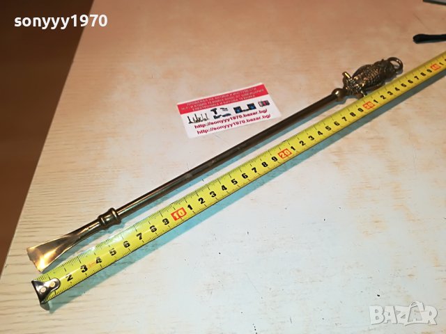 СОВА-МЕД МЕСИНГ-ОБУВАЛКА ОТ АНГЛИЯ 1705222058, снимка 6 - Антикварни и старинни предмети - 36794002